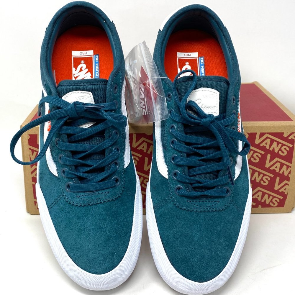 VANS Chima Pro 2 Prime Atlantic Blue Suede Sneakers Women’s Size 8.5 VN0A3MTI0QU - Picture 4 of 11